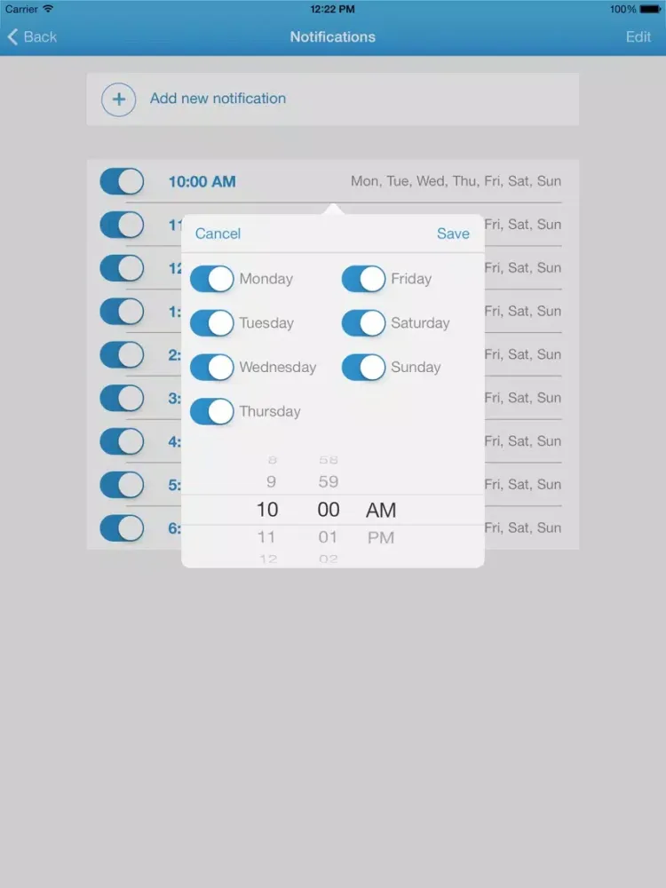 Capturas de pantalla de Hydro+ drink water iPad 