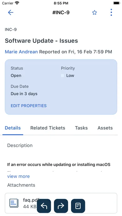 Freshservice for Intune Screenshots
