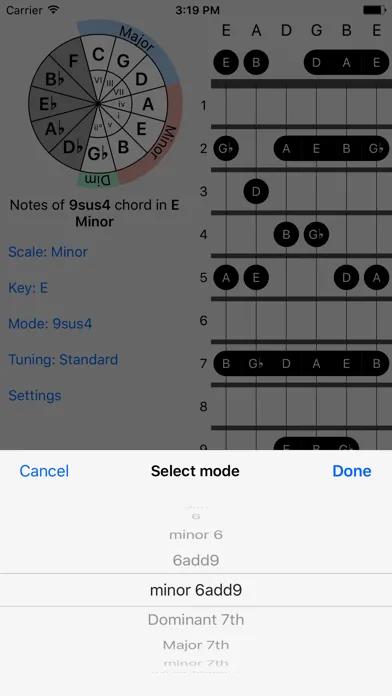 Screenshot di FretBud - Chord & Scales for Guitar, Bass and More
