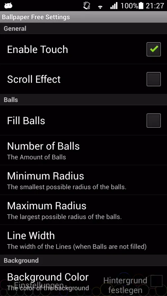 Ballpaper Free应用截图