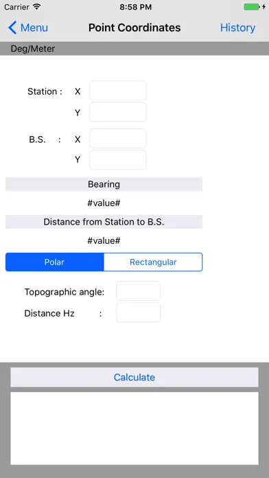 Capturas de tela do Surveying Pro