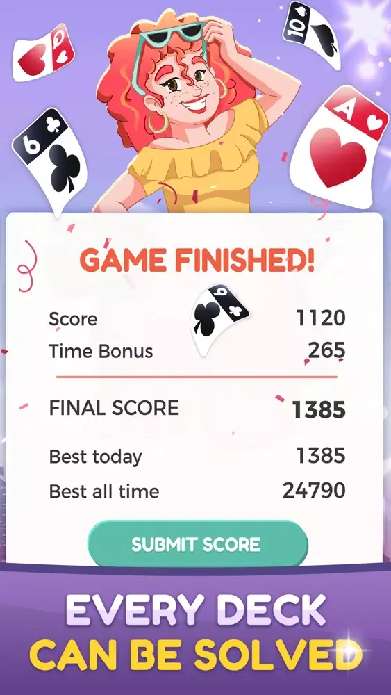 Zrzuty ekranu Solitaire. Play For Real Money