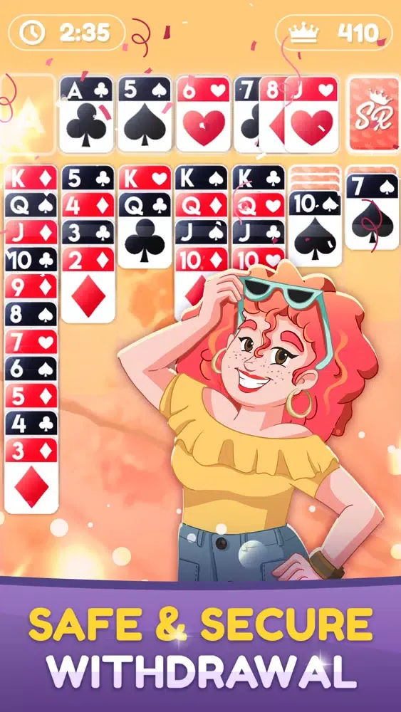 Zrzuty ekranu Solitaire. Play For Real Money