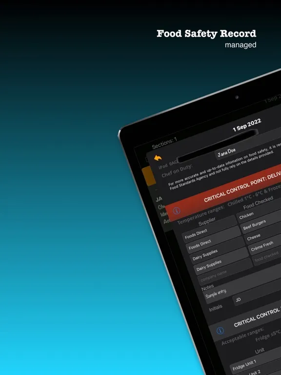 TempLogs iPad  স্ক্রিনশট