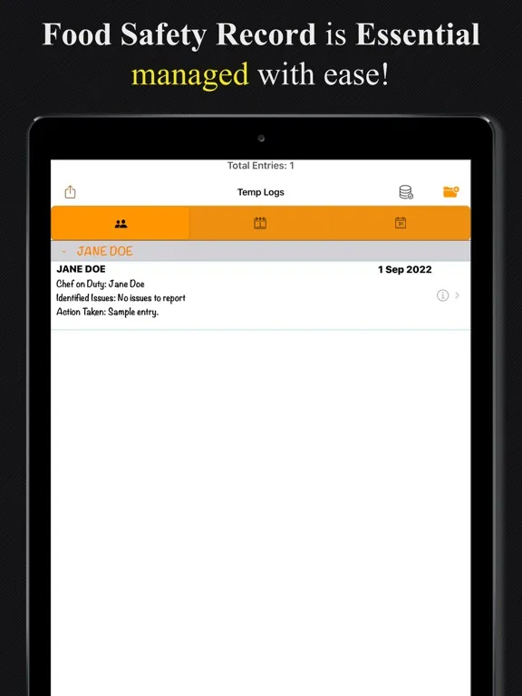 TempLogs iPad  স্ক্রিনশট