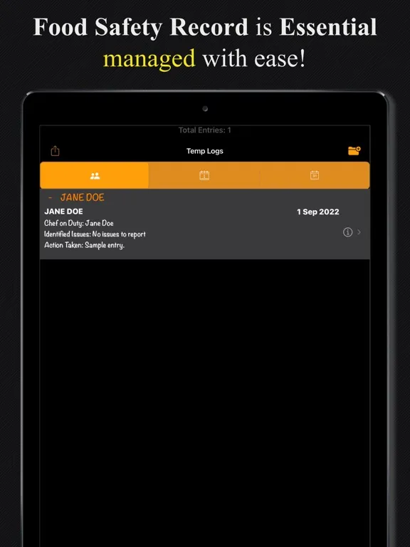 TempLogs iPad  স্ক্রিনশট