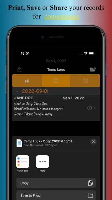 TempLogs স্ক্রিনশট
