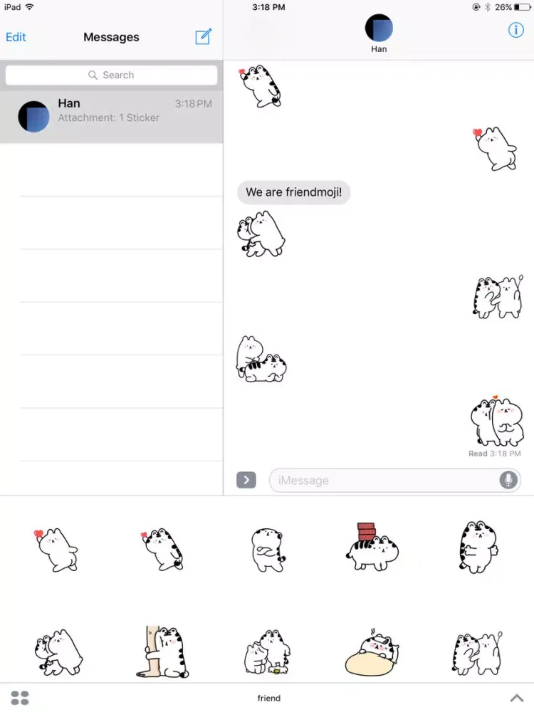 Friendmoji:Dog & Tiger iPad 應用截圖