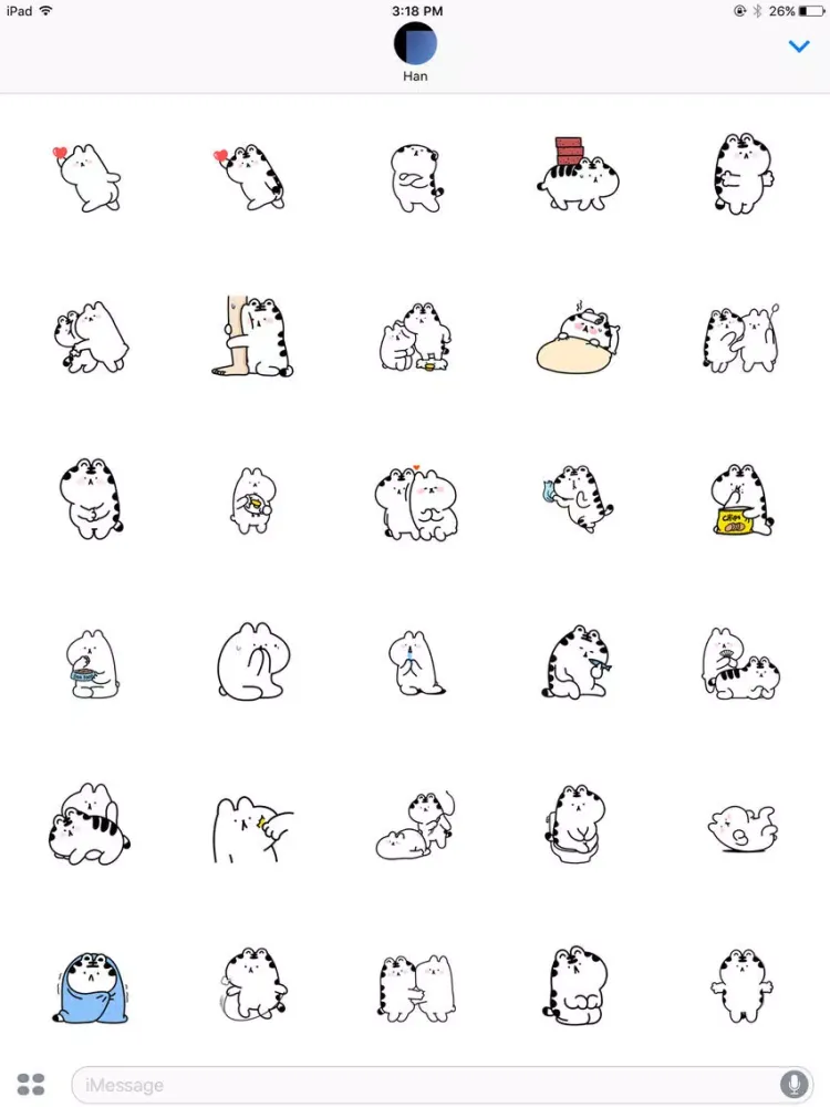 Friendmoji:Dog & Tiger iPad 應用截圖