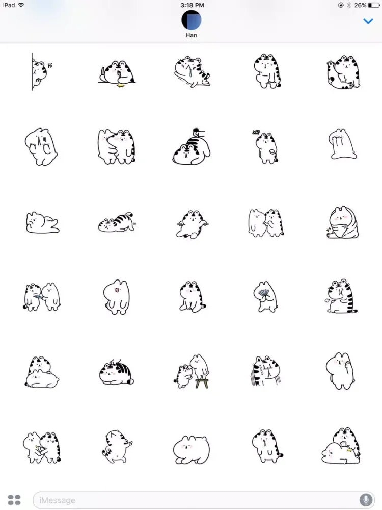 Friendmoji:Dog & Tiger iPad 應用截圖