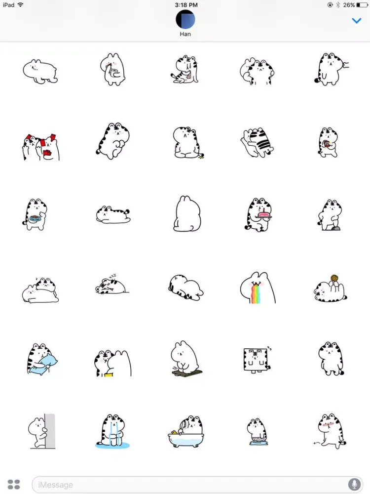 Friendmoji:Dog & Tiger iPad 應用截圖