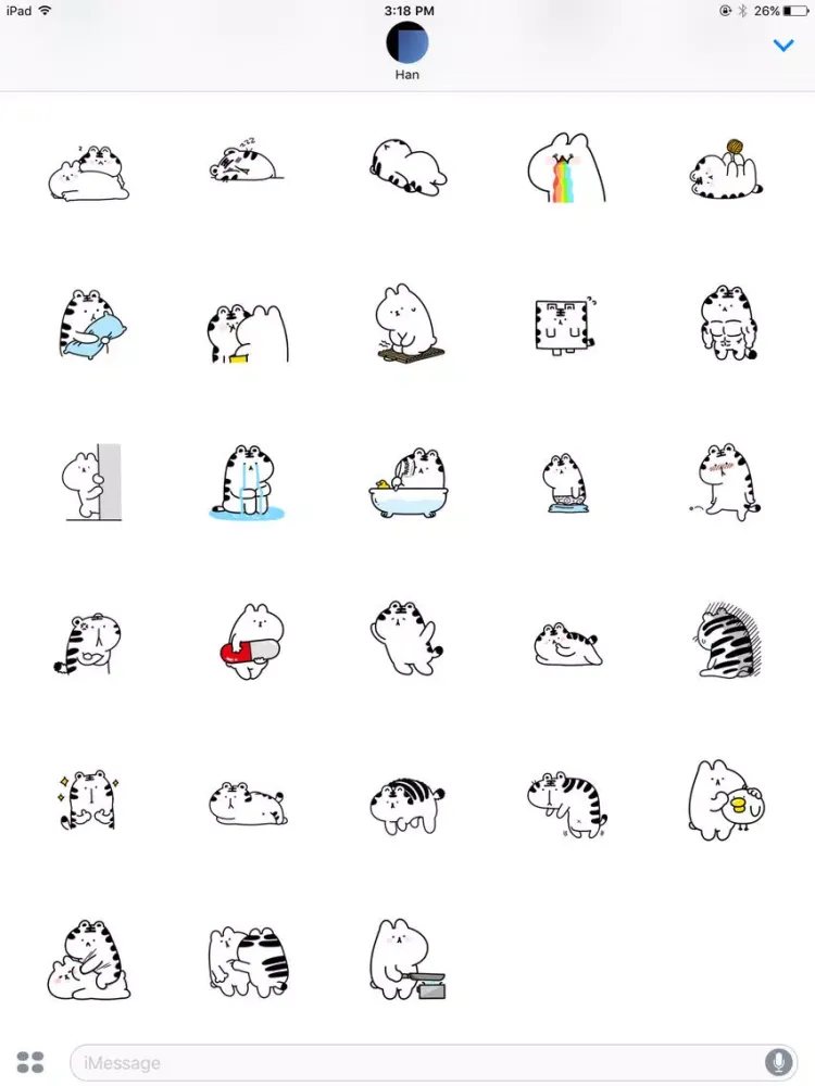 Friendmoji:Dog & Tiger iPad 應用截圖