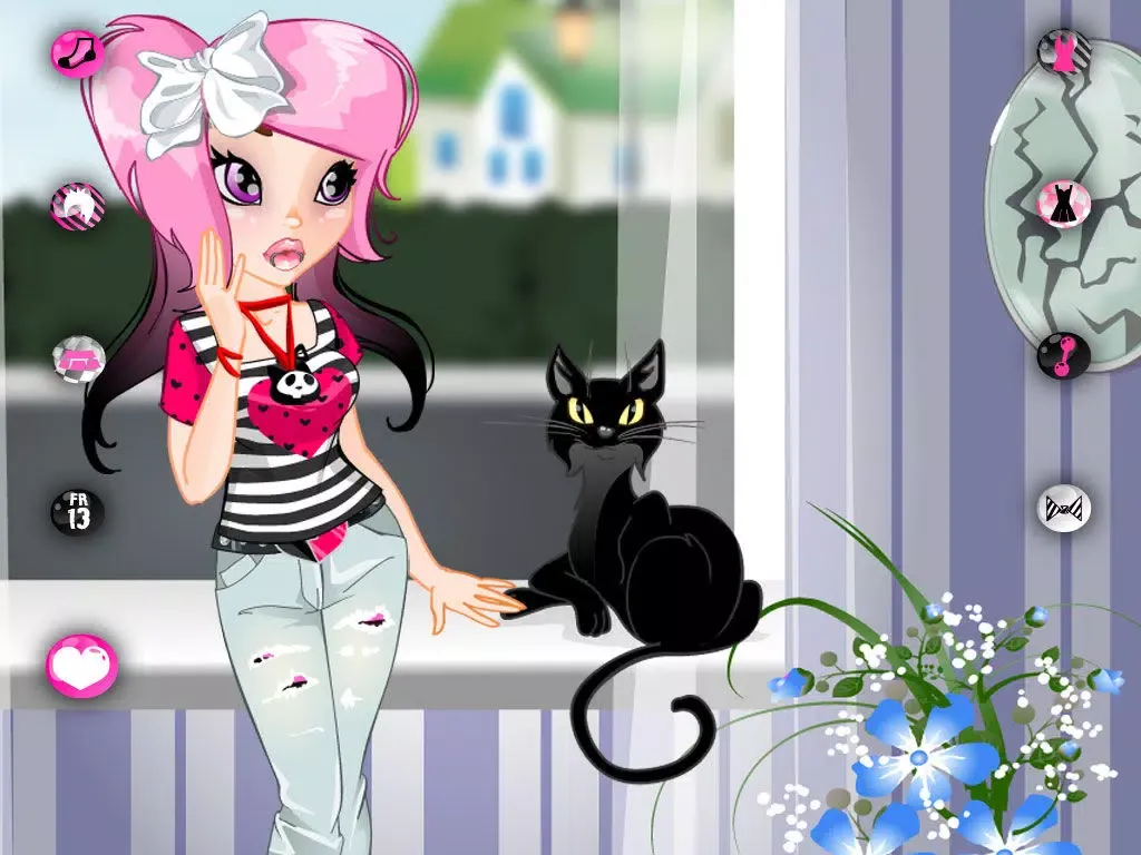 Tangkapan layar Dress Up! Emo Girl Makeover iPad 