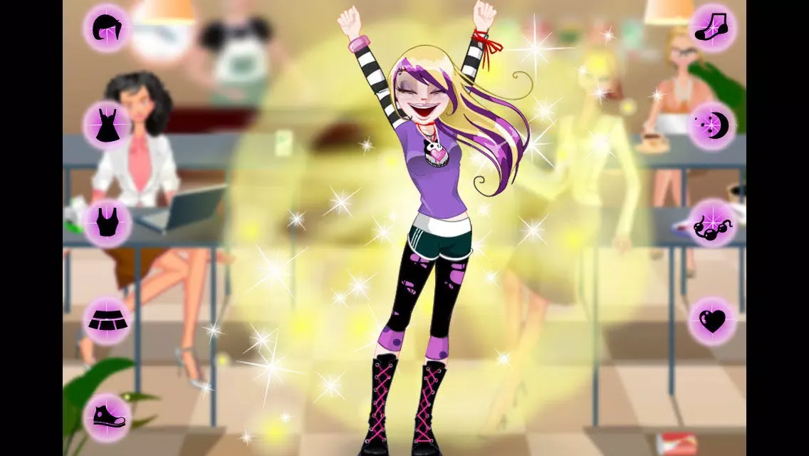 Tangkapan layar Dress Up! Emo Girl Makeover