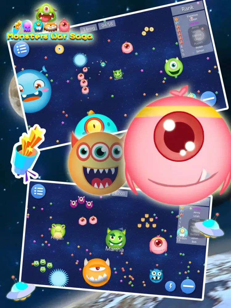Monsters War Saga - Eat Them All iPad 应用截图