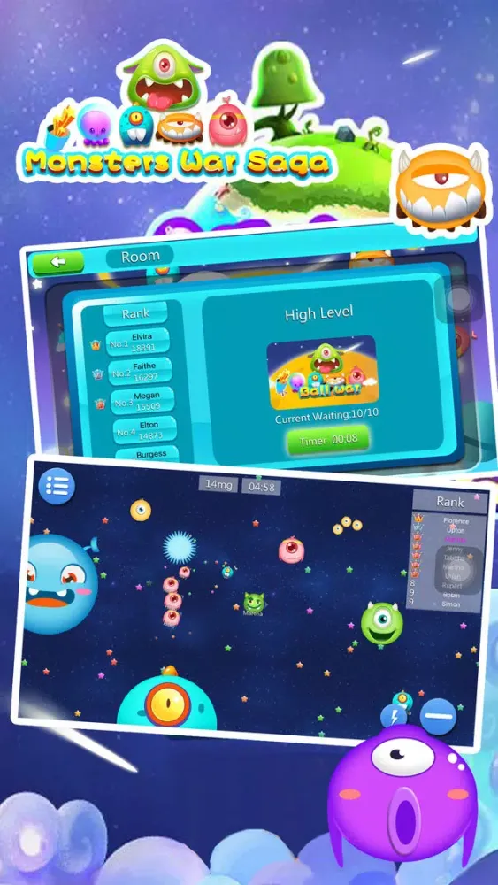 Monsters War Saga - Eat Them All应用截图