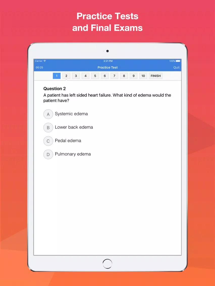 Tangkapan skrin EMT Basic Exam Smart Prep + iPad 