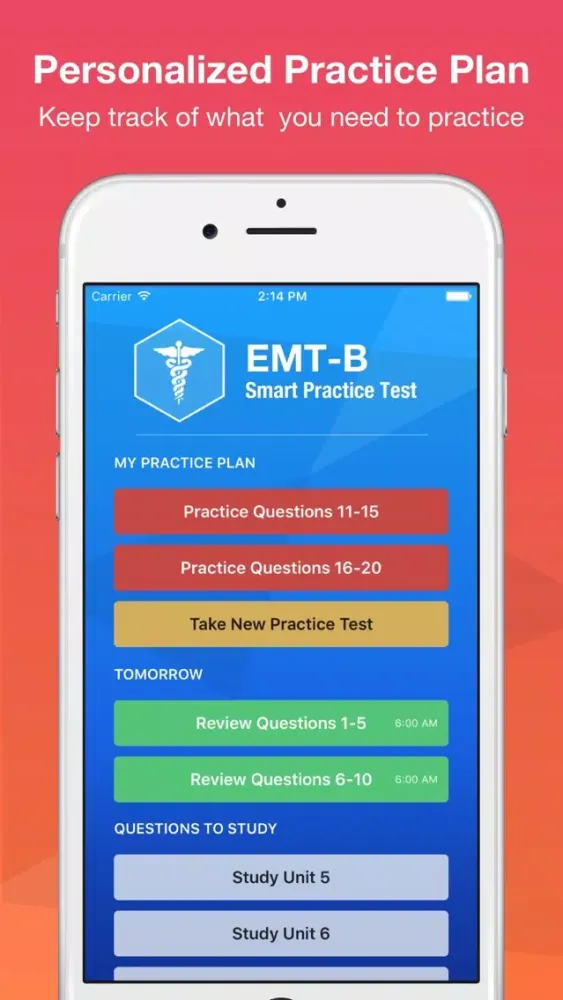 ภาพหน้าจอของ EMT Basic Exam Smart Prep +