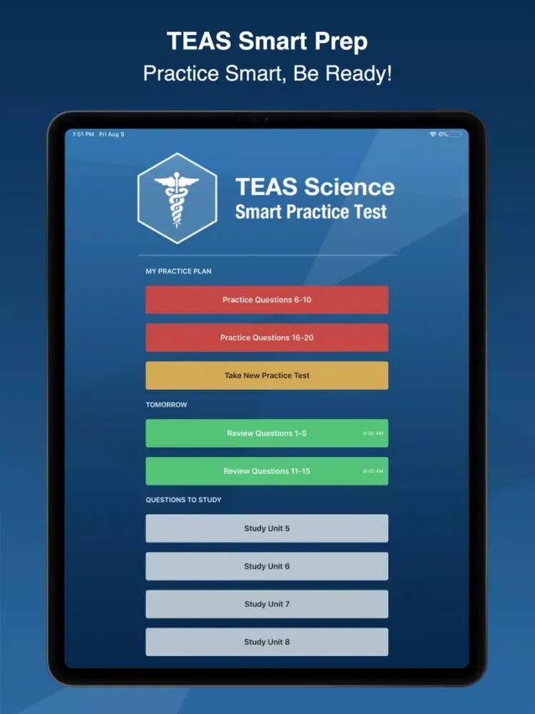 ATI TEAS Science Smart Prep + iPad  스크린샷