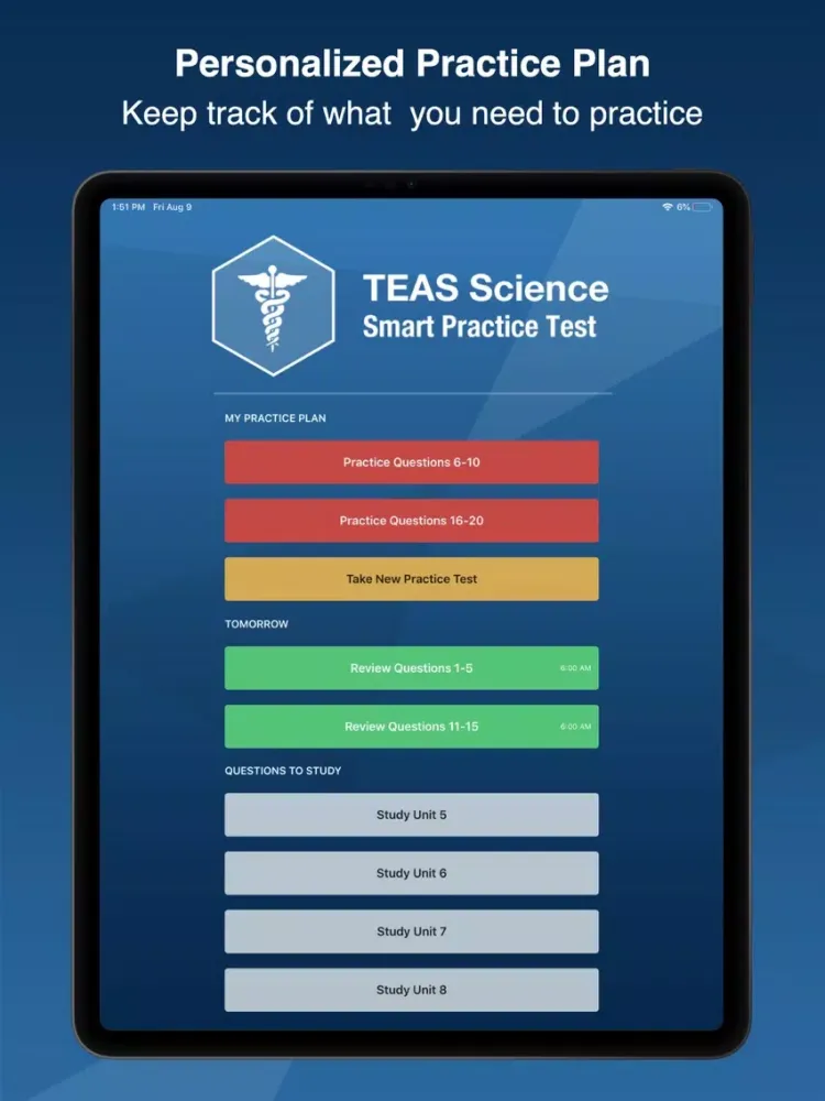 ATI TEAS Science Smart Prep + iPad  스크린샷
