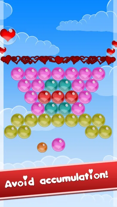 Bubble Shooter Love Valentine - A deluxe match 3 puzzle special for Valentine's day Ekran Görüntüleri