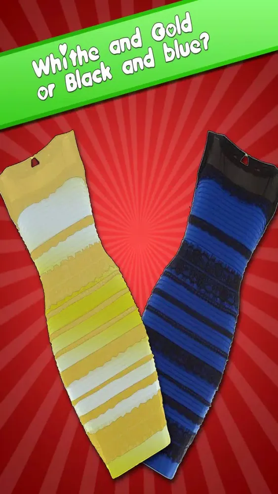 صور Dress Color - White and Gold Black and Blue : What color is the dress fashion Challenge