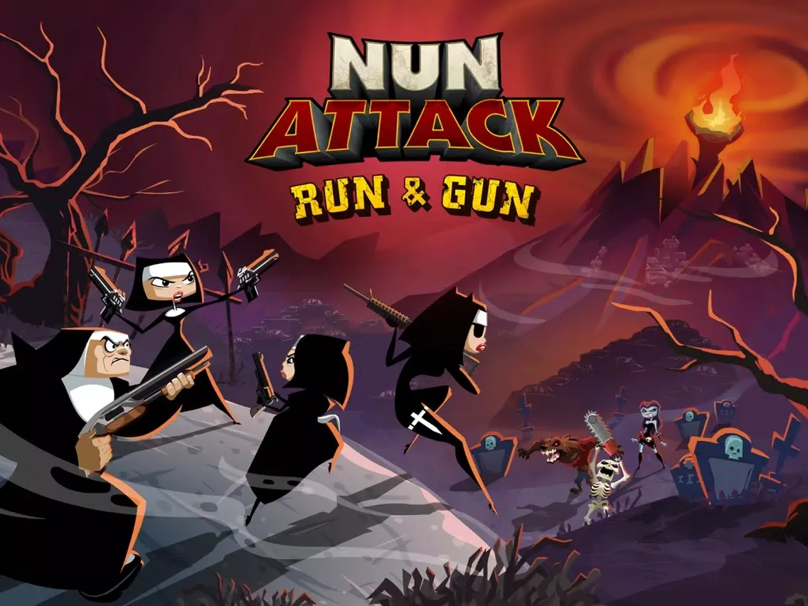 ภาพหน้าจอของ Nun Attack: Run & Gun iPad 