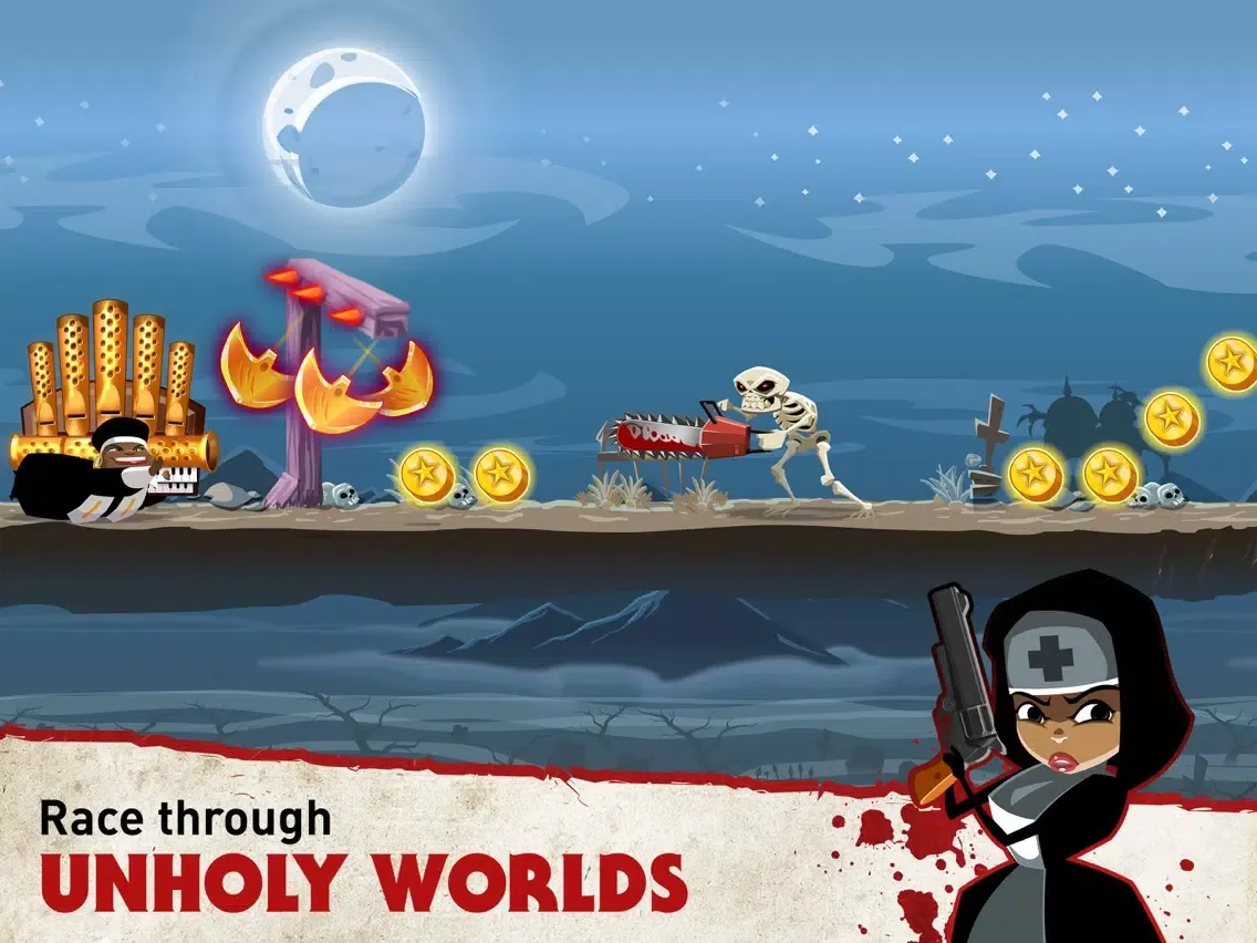 ภาพหน้าจอของ Nun Attack: Run & Gun iPad 