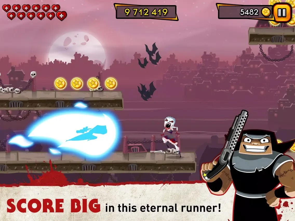 ภาพหน้าจอของ Nun Attack: Run & Gun iPad 