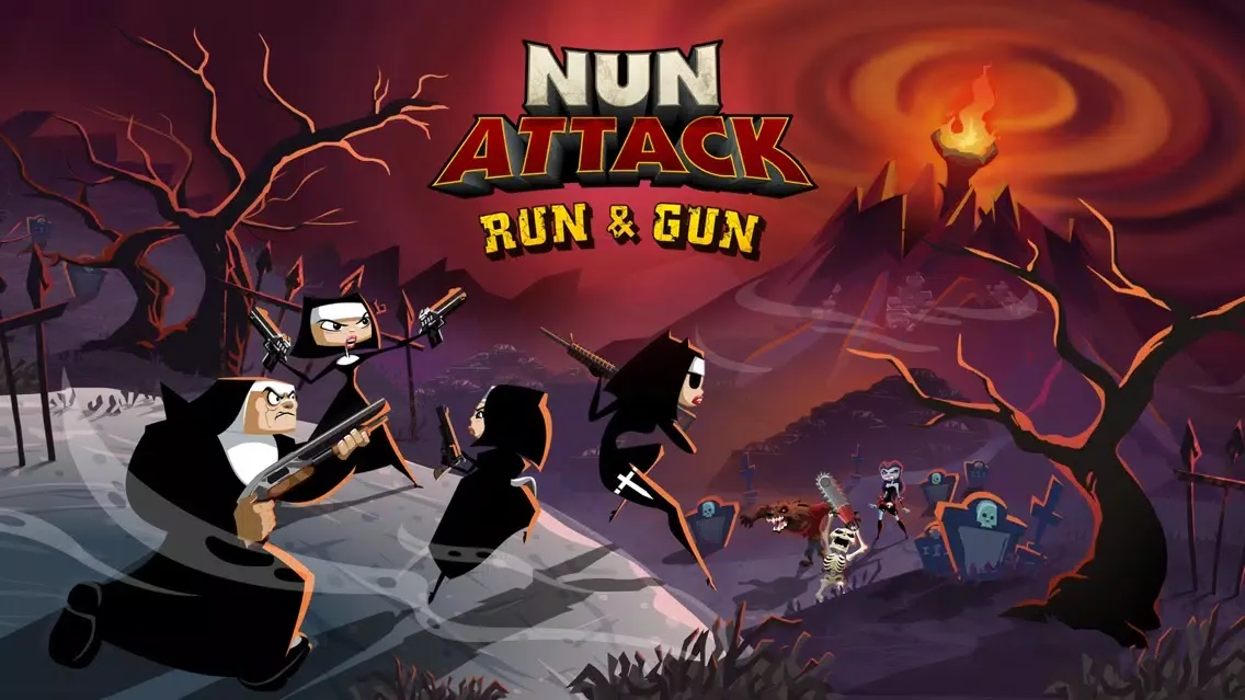 ภาพหน้าจอของ Nun Attack: Run & Gun