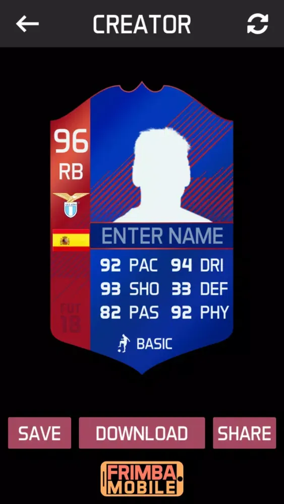 FUT 18 Card Creator应用截图
