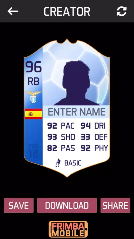 FUT 18 Card Creator应用截图