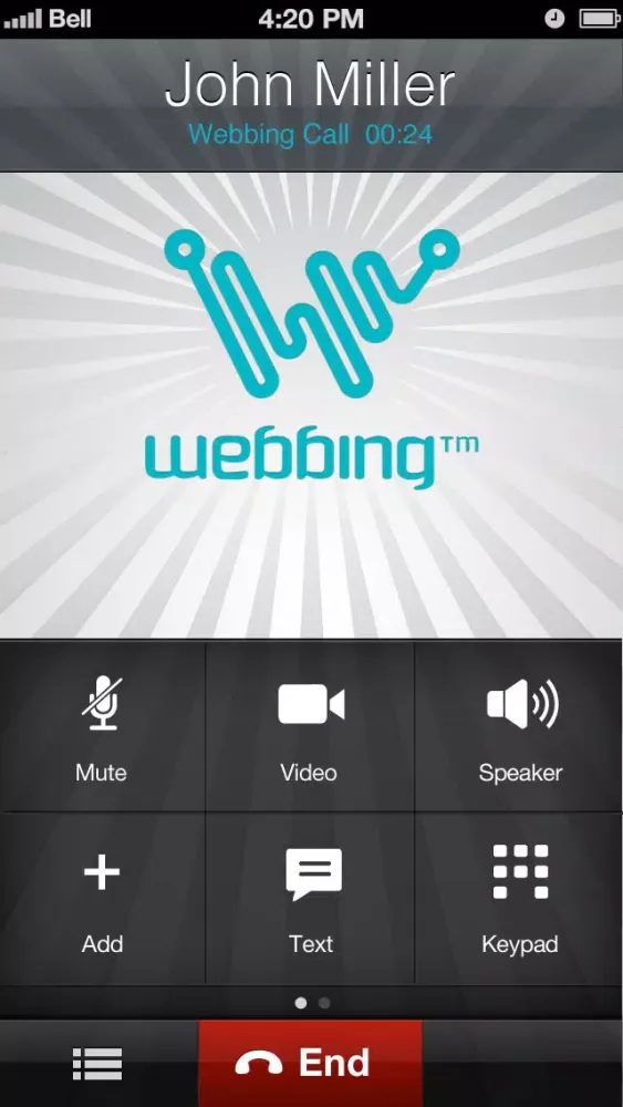 Capturas de pantalla de Webbing