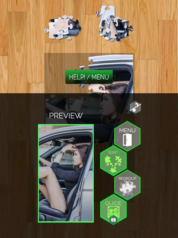 Girls & Cars Jigsaw Puzzles iPad 应用截图