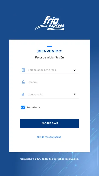 Captures d'écran de Operador Frio Express