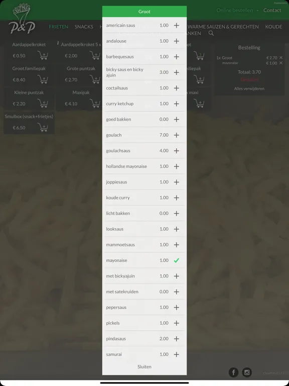 Frituur P&P iPad  Ekran Görüntüleri
