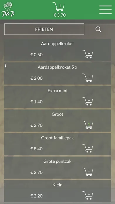 Frituur P&P Ekran Görüntüleri