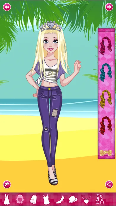 Princess Elsa Beauty Salon — Dress up girls games 스크린샷