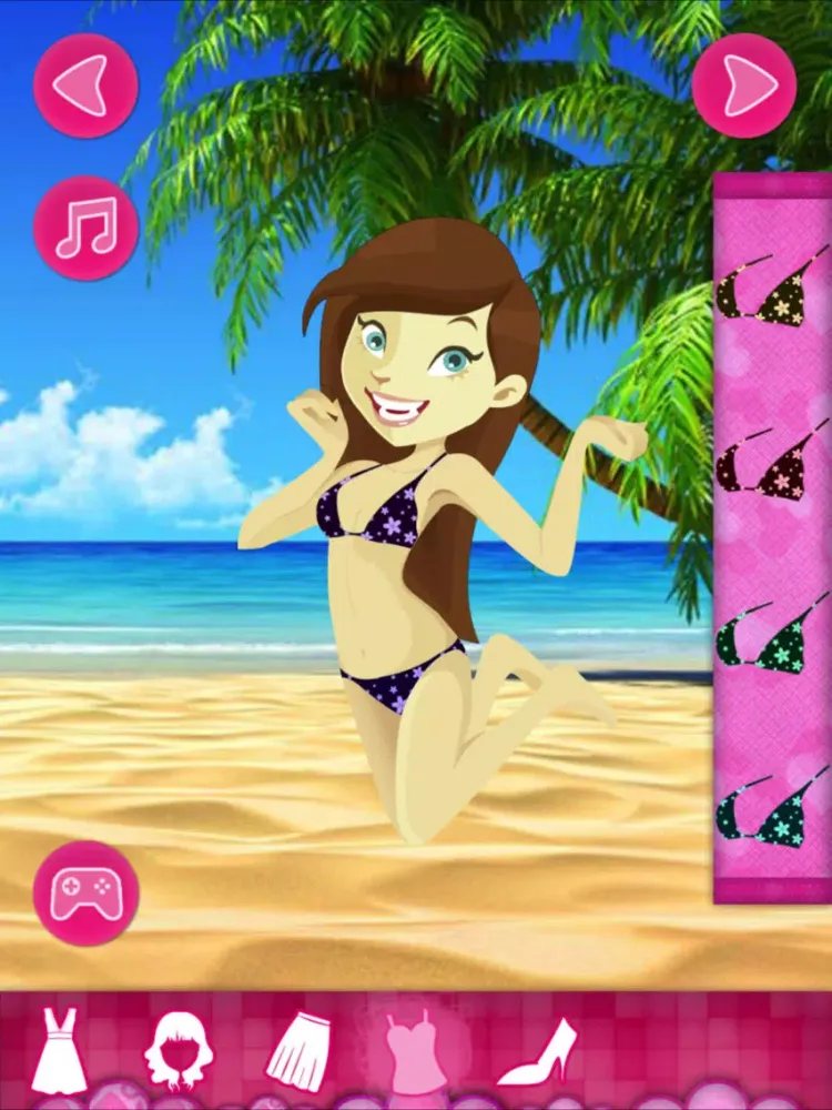 Ảnh chụp màn hình của Summer Girl Fashionable for the Beach iPad 