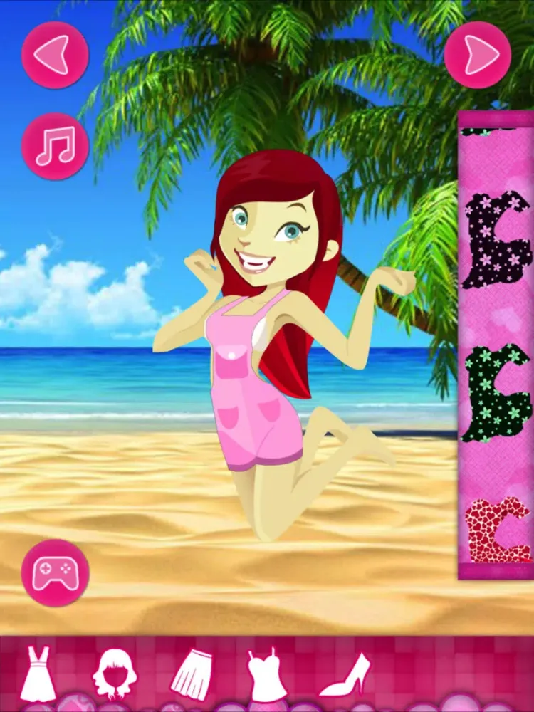 Ảnh chụp màn hình của Summer Girl Fashionable for the Beach iPad 