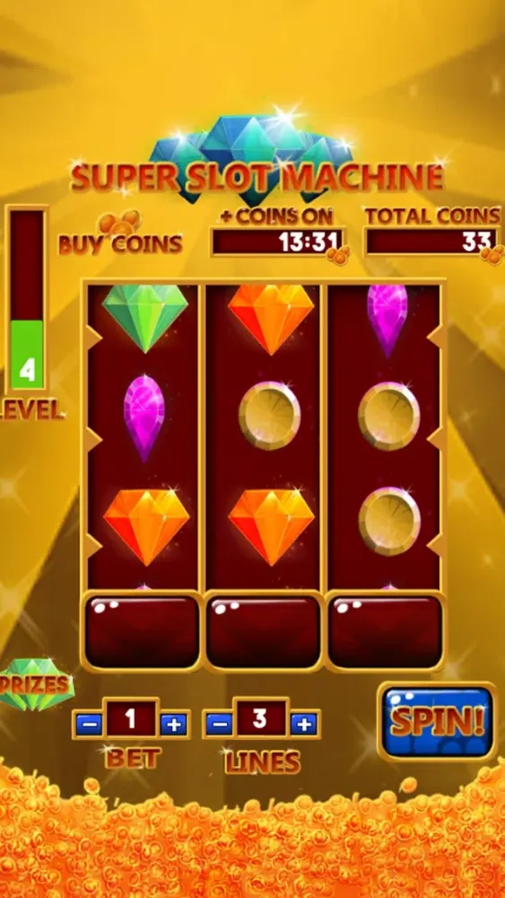 Ultra Super Slots Machine. Feel the magic of Las Vegas on your smartphone. Ekran Görüntüleri