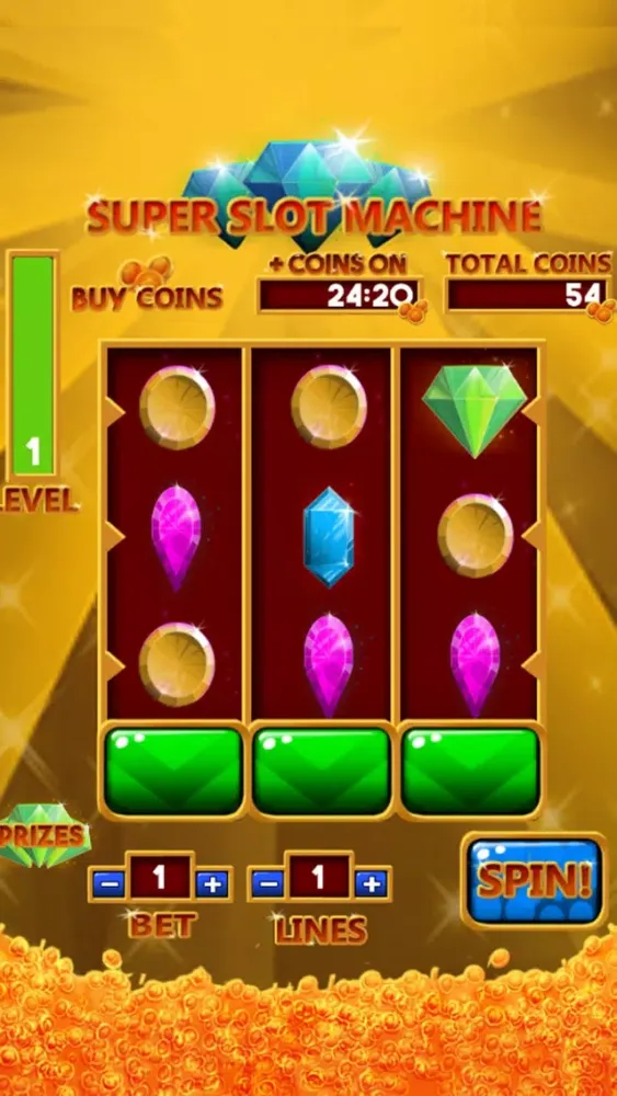 Ultra Super Slots Machine. Feel the magic of Las Vegas on your smartphone. Ekran Görüntüleri
