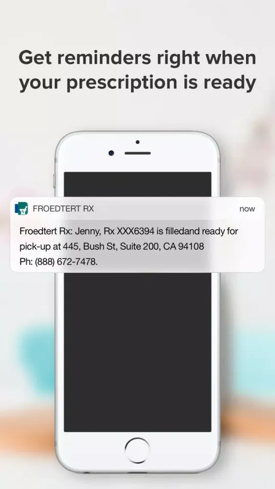 Tangkapan layar Froedtert Rx