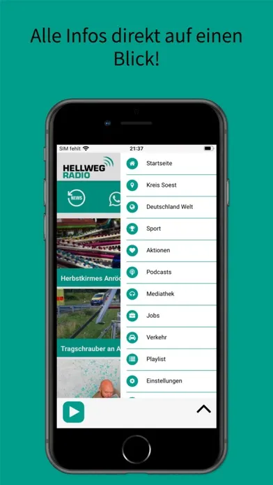 Hellweg Radio Screenshots