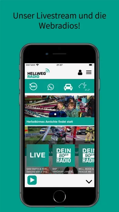 Hellweg Radio Screenshots