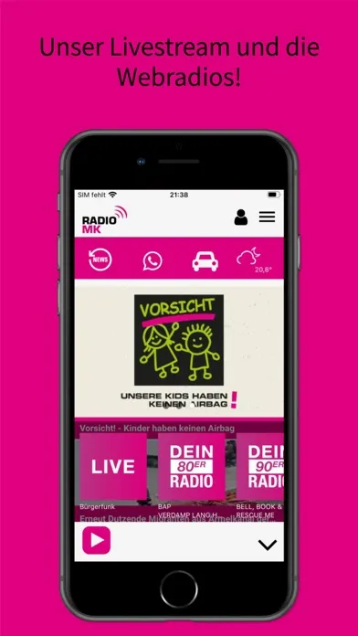 Screenshot di Radio MK