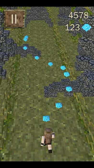 Zrzuty ekranu 3d Block-Head Jungle Survival Pixel Runner