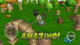 Screenshot di 3D Tiny Fantasy Monster Horde Defense - Joy-Stick Medieval Age Defend-er Game for Free