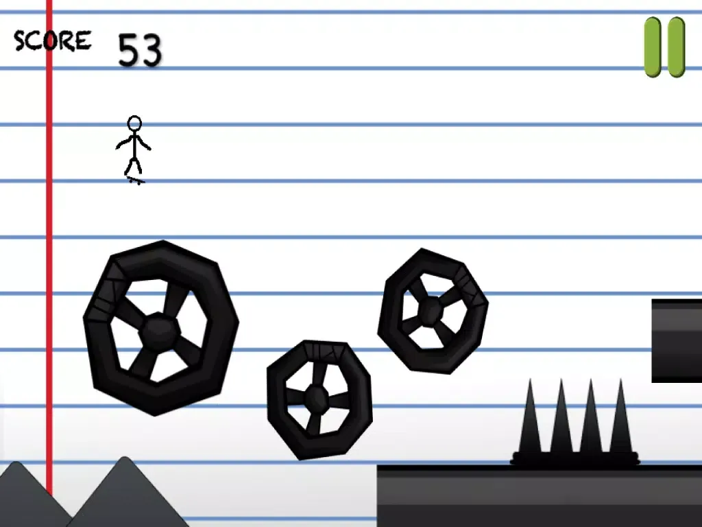 صور Stick-Man Skate-Board Extreme Trick Pocket Game Free iPad 