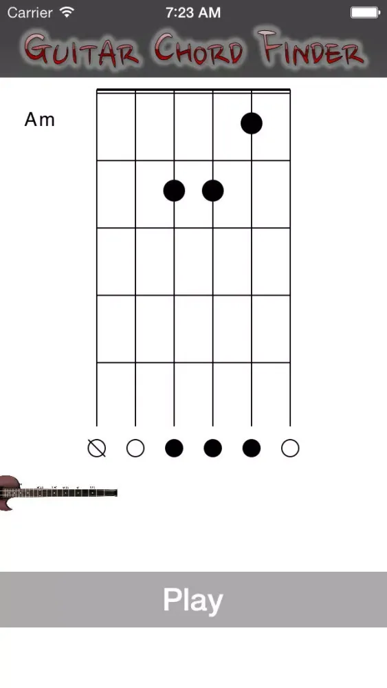 Guitar Chord Finder سکرین شاٹس